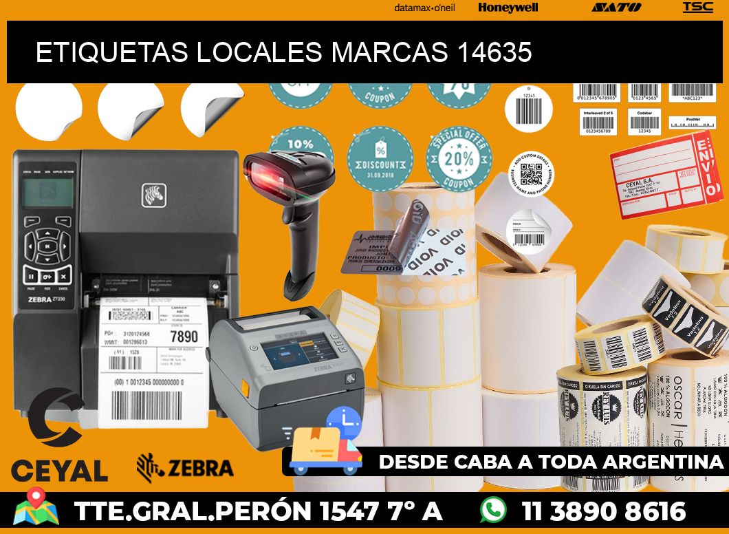 ETIQUETAS LOCALES MARCAS 14635