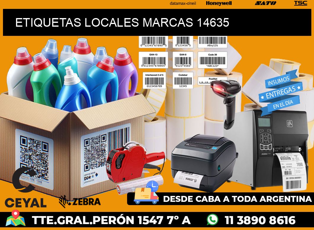ETIQUETAS LOCALES MARCAS 14635