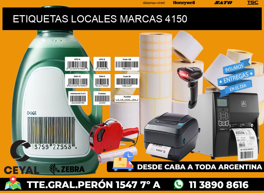 ETIQUETAS LOCALES MARCAS 4150
