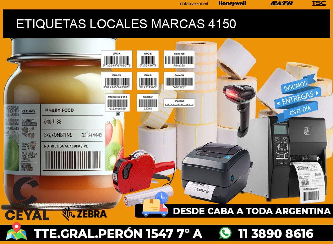 ETIQUETAS LOCALES MARCAS 4150