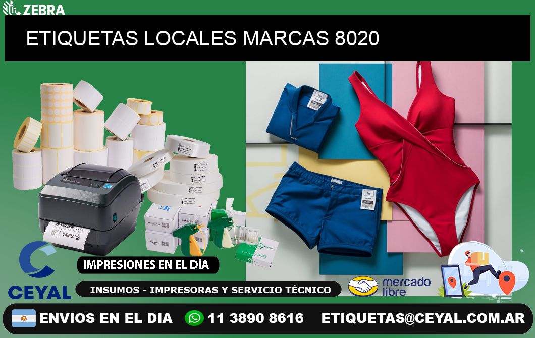 ETIQUETAS LOCALES MARCAS 8020