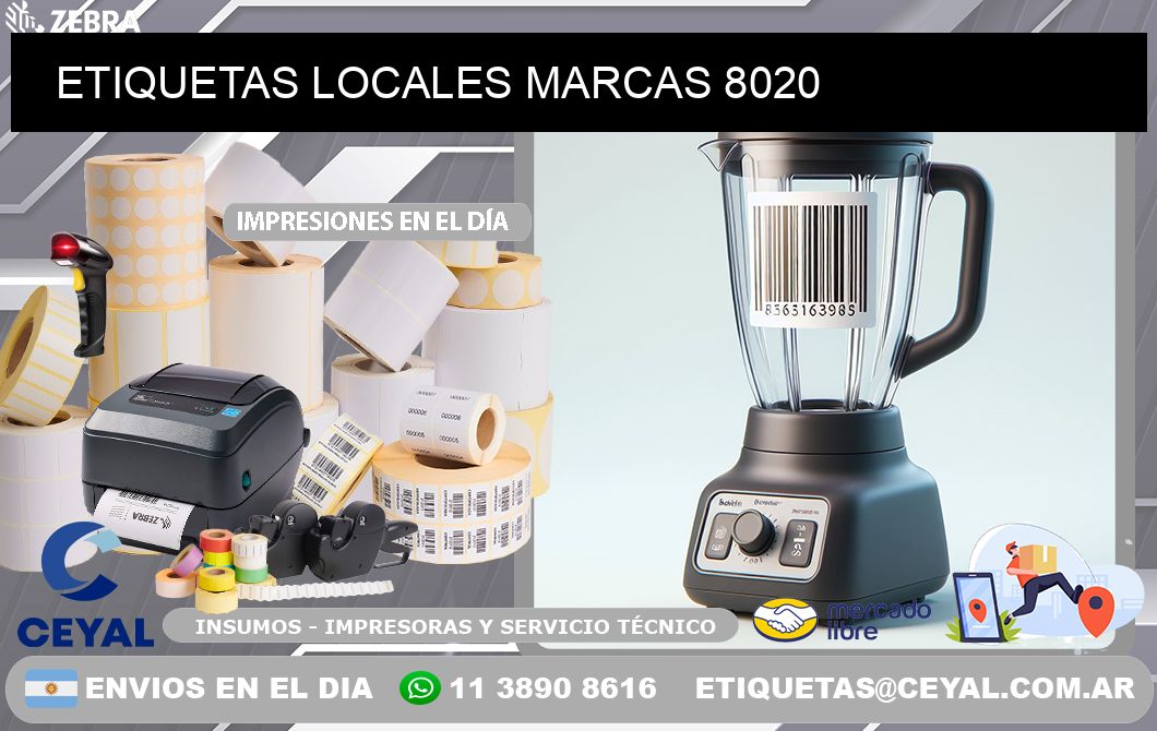 ETIQUETAS LOCALES MARCAS 8020