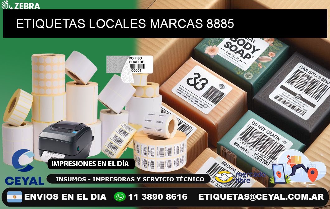 ETIQUETAS LOCALES MARCAS 8885