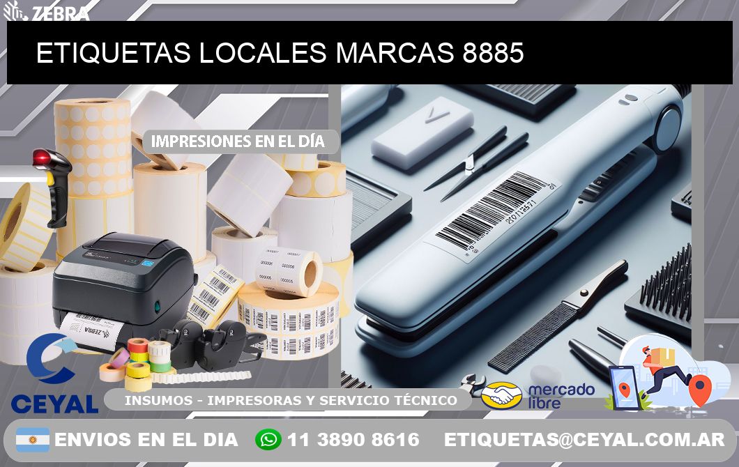 ETIQUETAS LOCALES MARCAS 8885