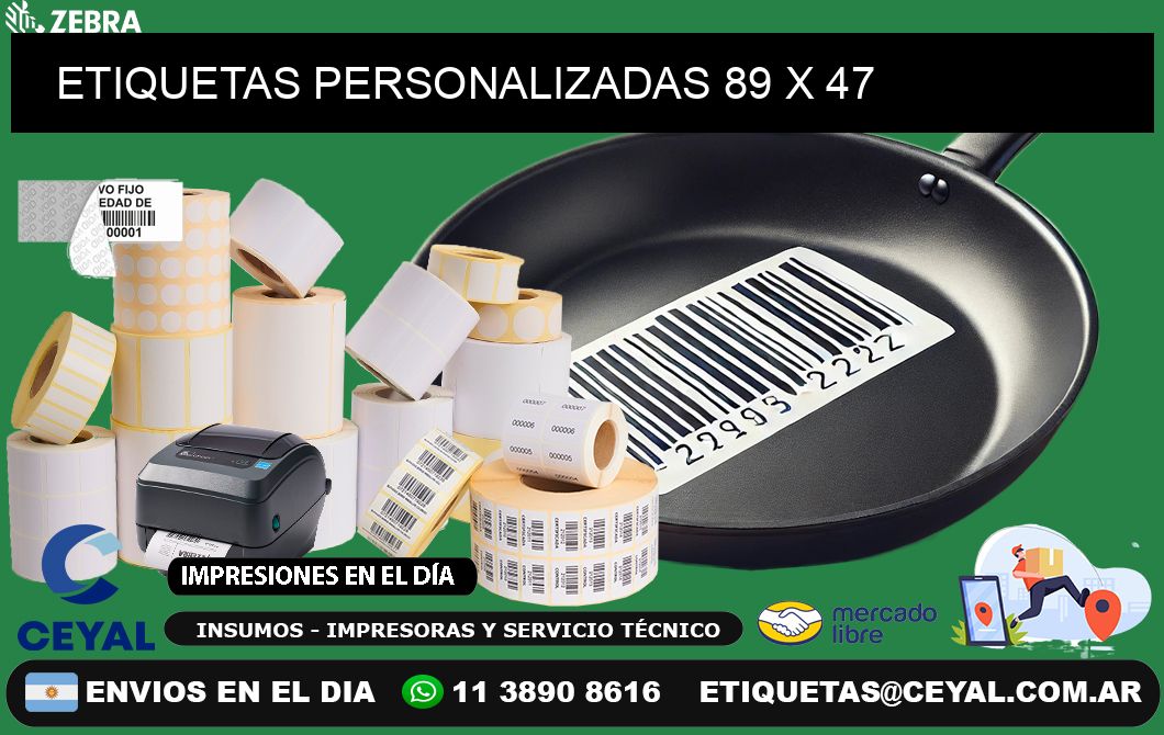 ETIQUETAS PERSONALIZADAS 89 x 47