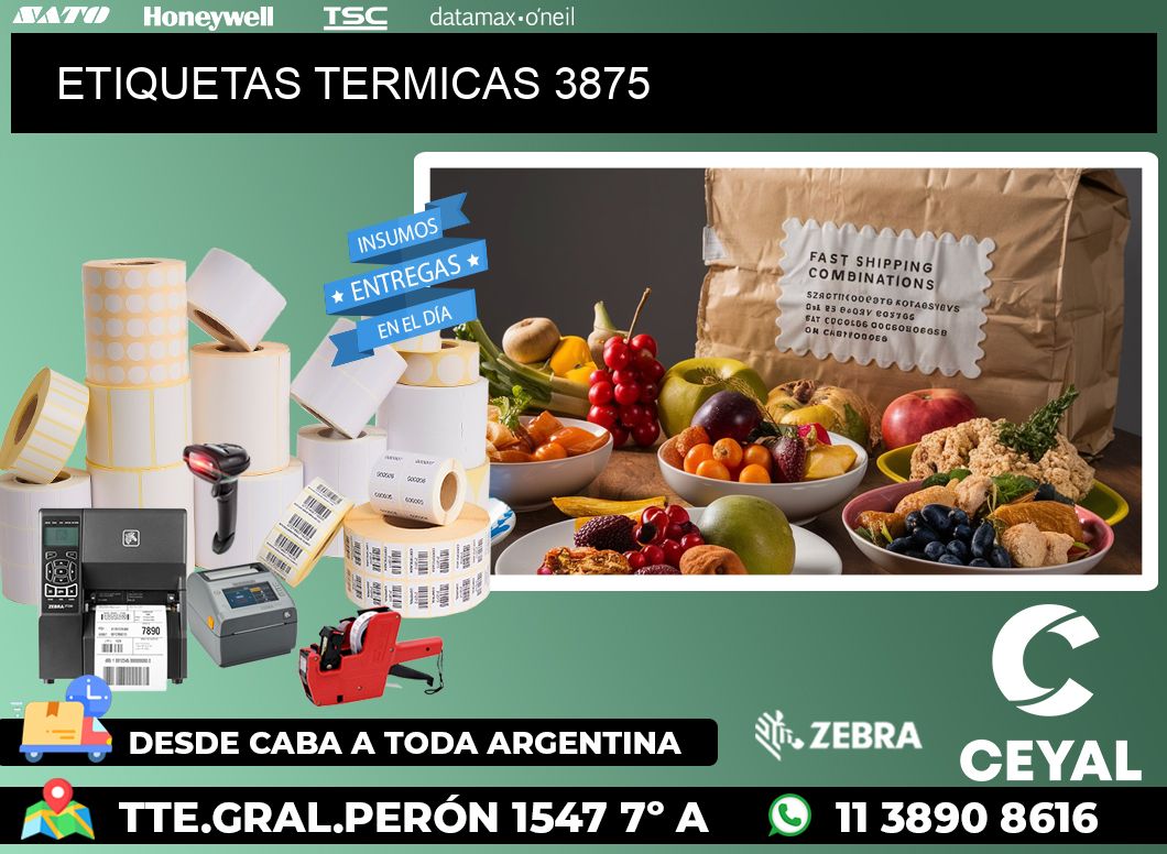 ETIQUETAS TERMICAS 3875