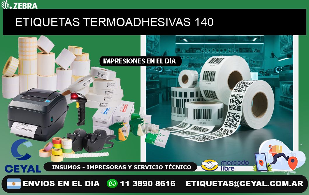 ETIQUETAS TERMOADHESIVAS 140