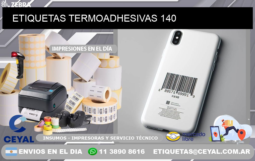 ETIQUETAS TERMOADHESIVAS 140