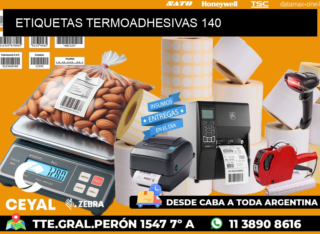 ETIQUETAS TERMOADHESIVAS 140
