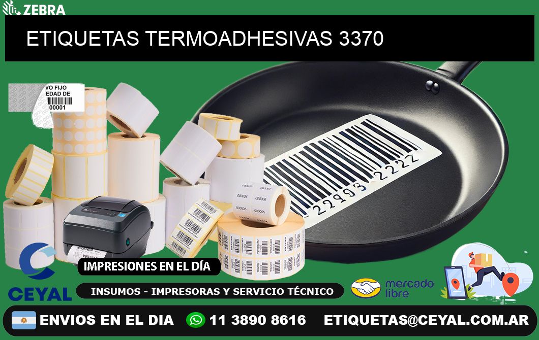 ETIQUETAS TERMOADHESIVAS 3370