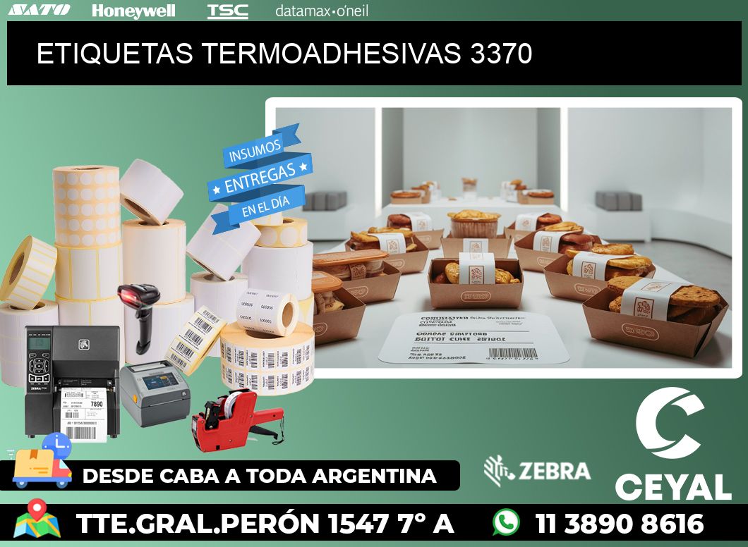 ETIQUETAS TERMOADHESIVAS 3370