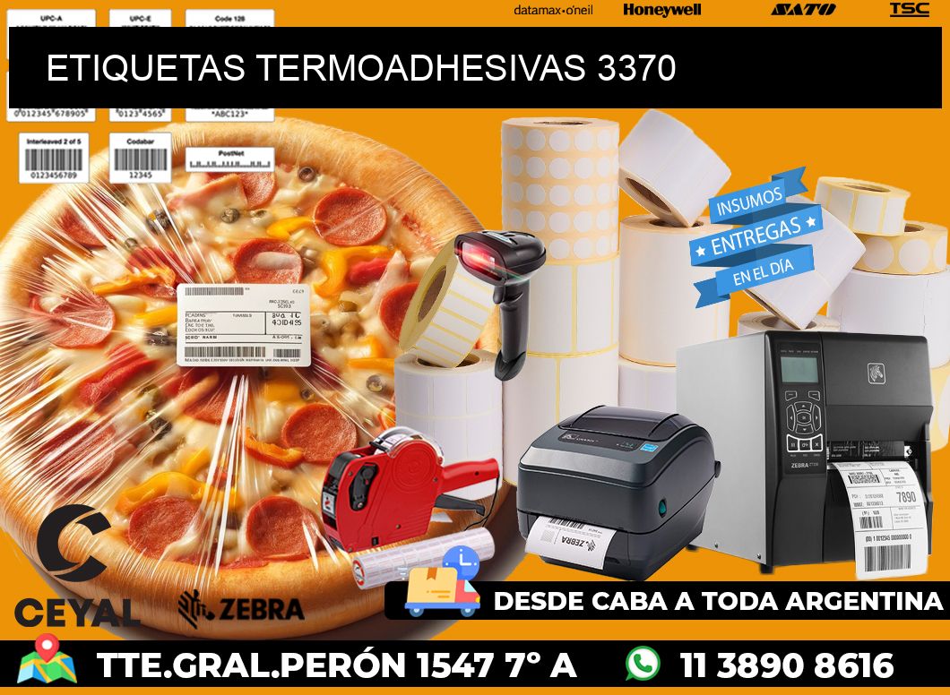 ETIQUETAS TERMOADHESIVAS 3370