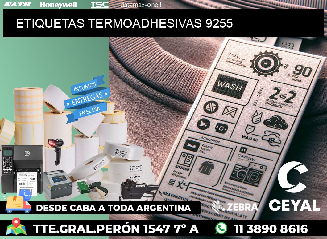 ETIQUETAS TERMOADHESIVAS 9255