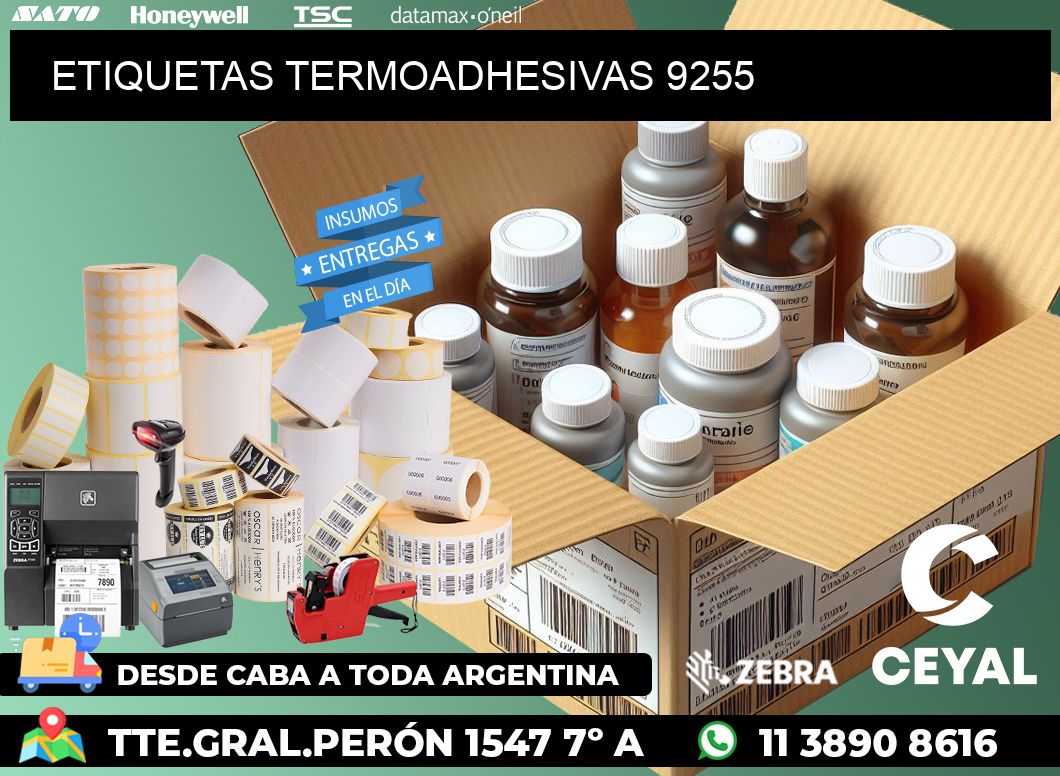 ETIQUETAS TERMOADHESIVAS 9255