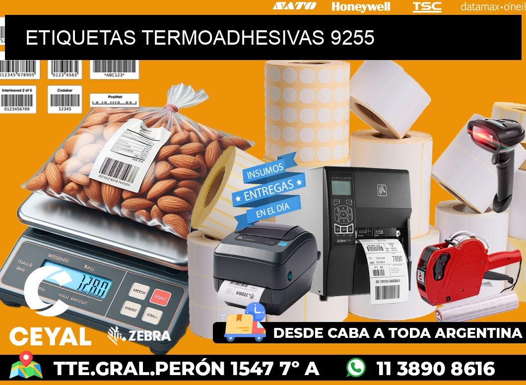 ETIQUETAS TERMOADHESIVAS 9255