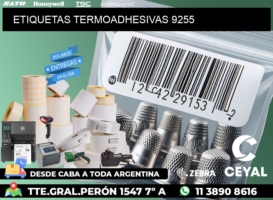 ETIQUETAS TERMOADHESIVAS 9255