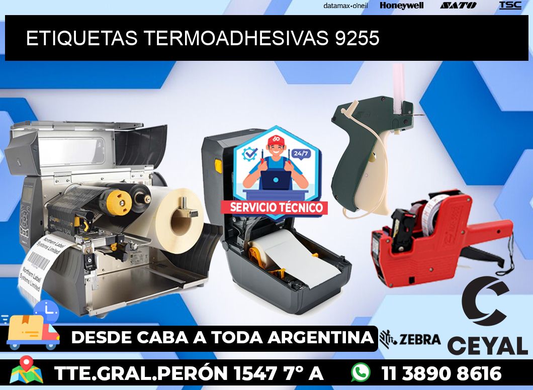 ETIQUETAS TERMOADHESIVAS 9255