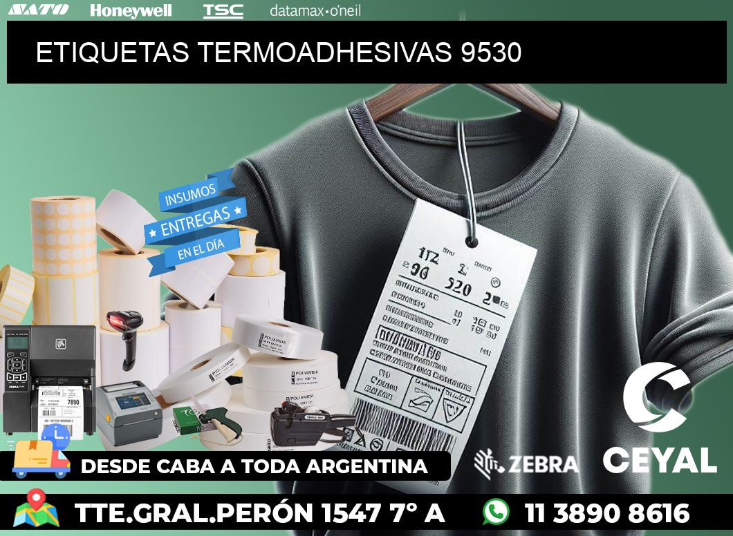 ETIQUETAS TERMOADHESIVAS 9530