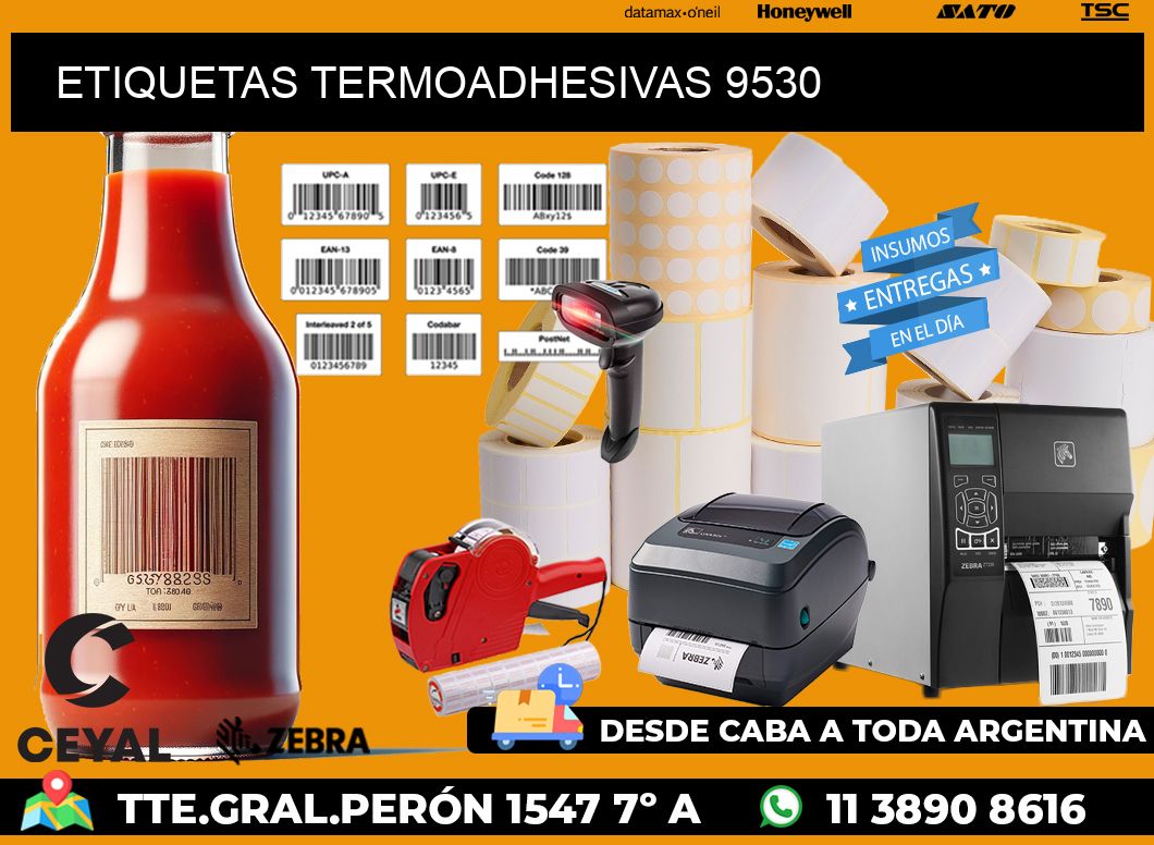 ETIQUETAS TERMOADHESIVAS 9530