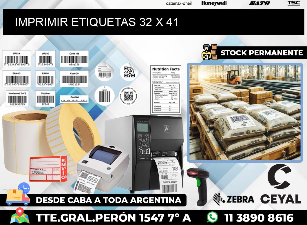 IMPRIMIR ETIQUETAS 32 x 41