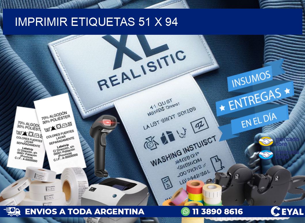 IMPRIMIR ETIQUETAS 51 x 94