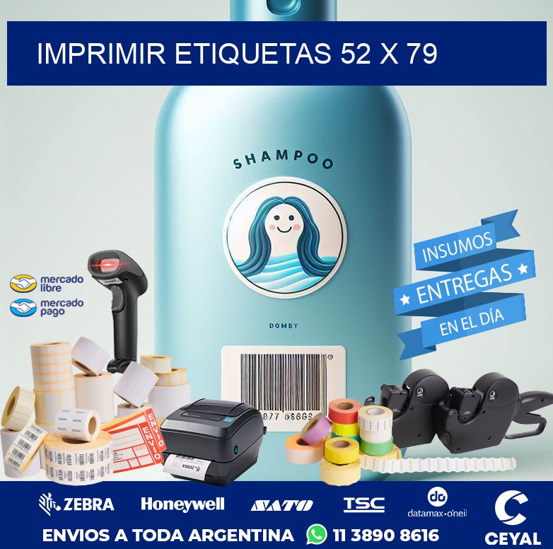 IMPRIMIR ETIQUETAS 52 x 79