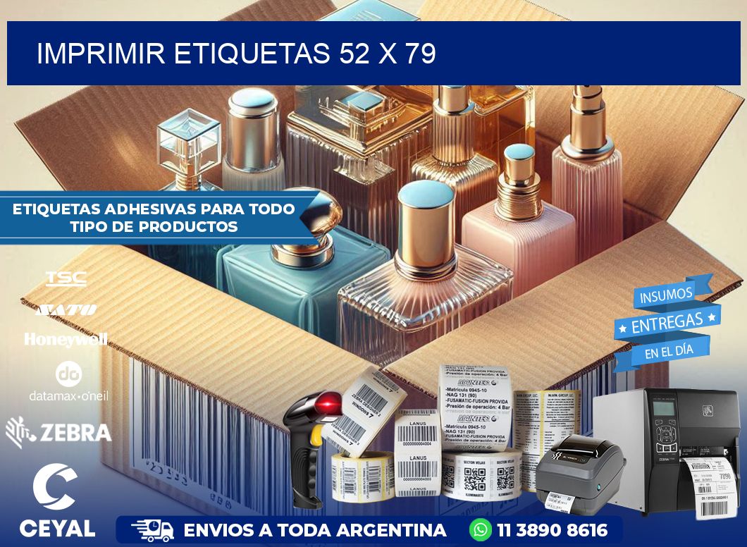 IMPRIMIR ETIQUETAS 52 x 79