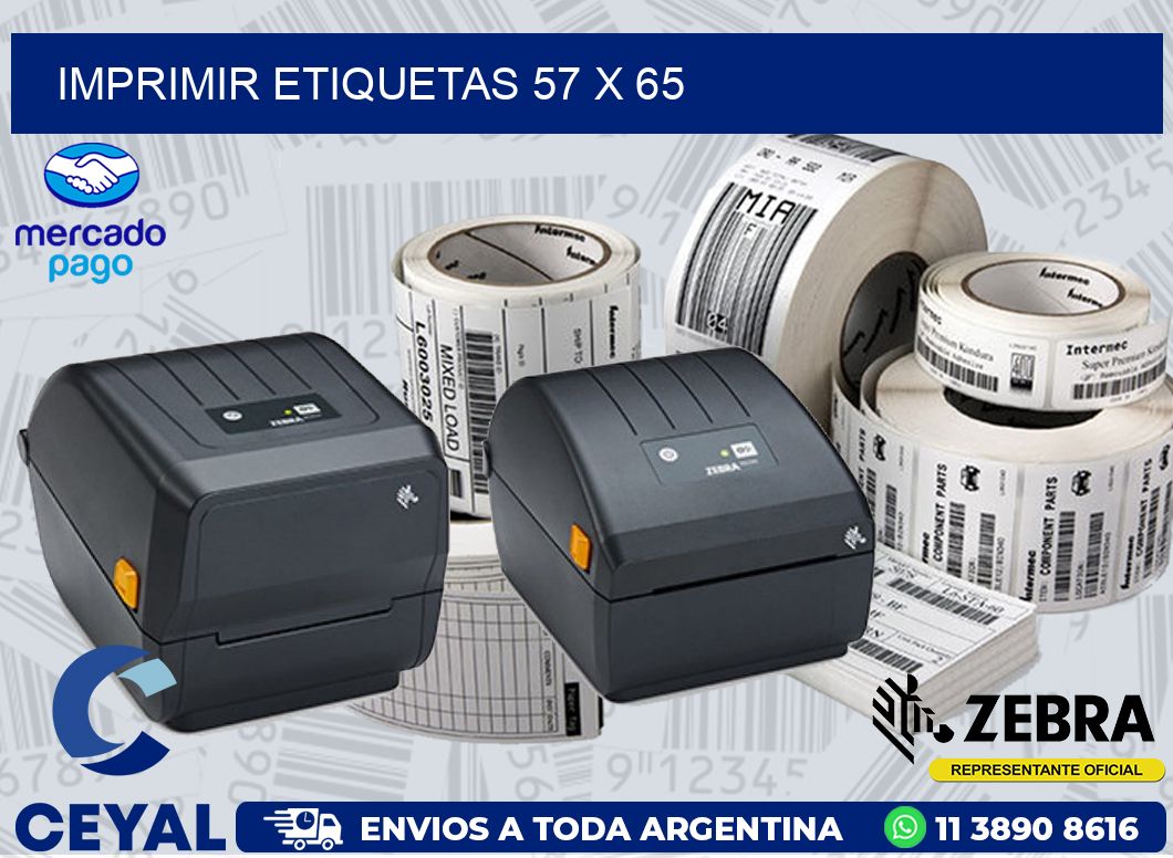 IMPRIMIR ETIQUETAS 57 x 65