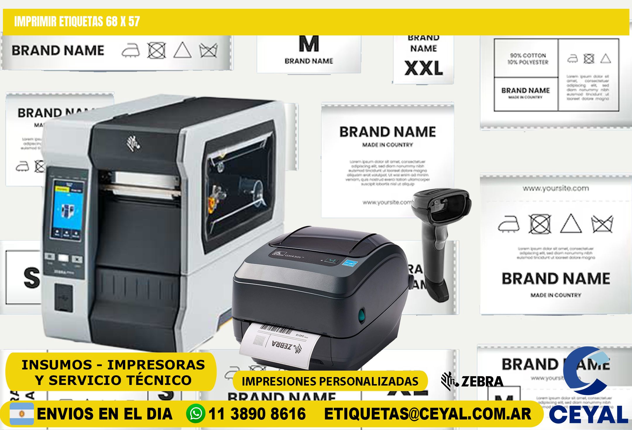 IMPRIMIR ETIQUETAS 68 x 57