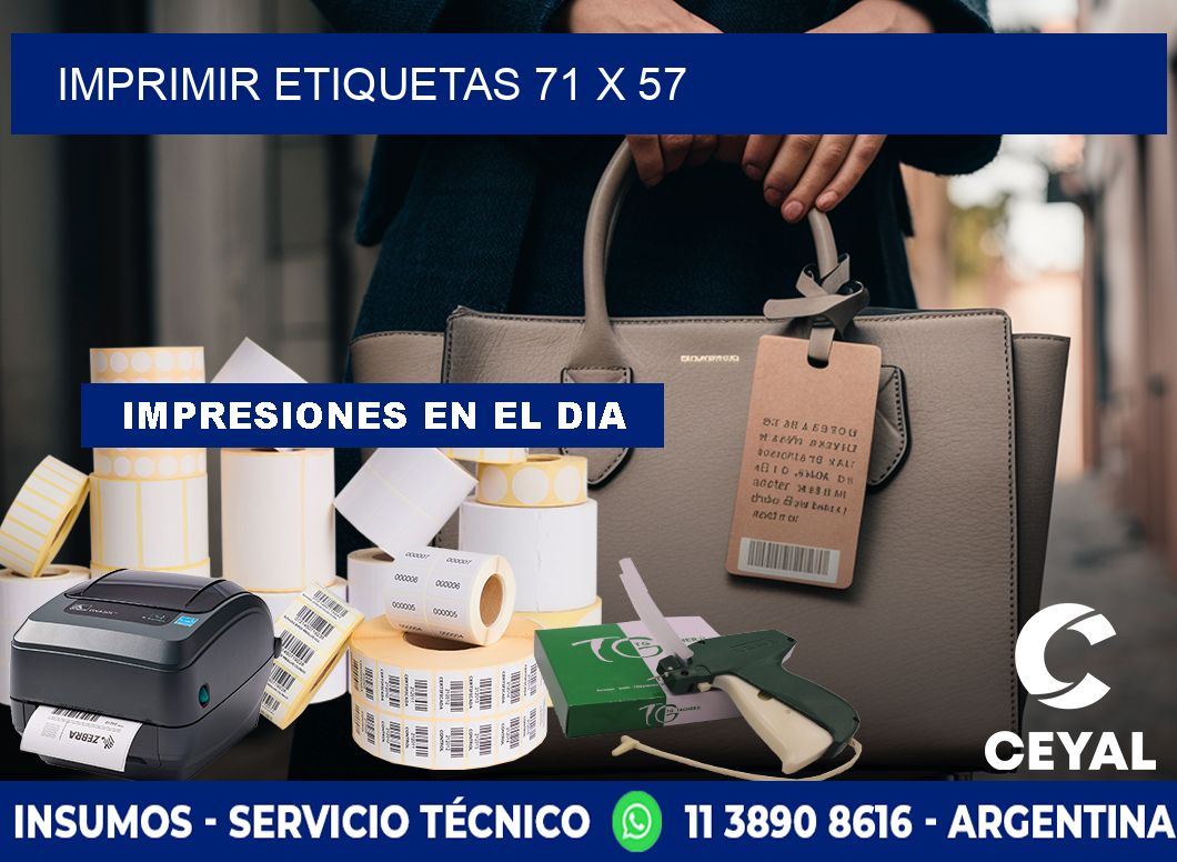 IMPRIMIR ETIQUETAS 71 x 57