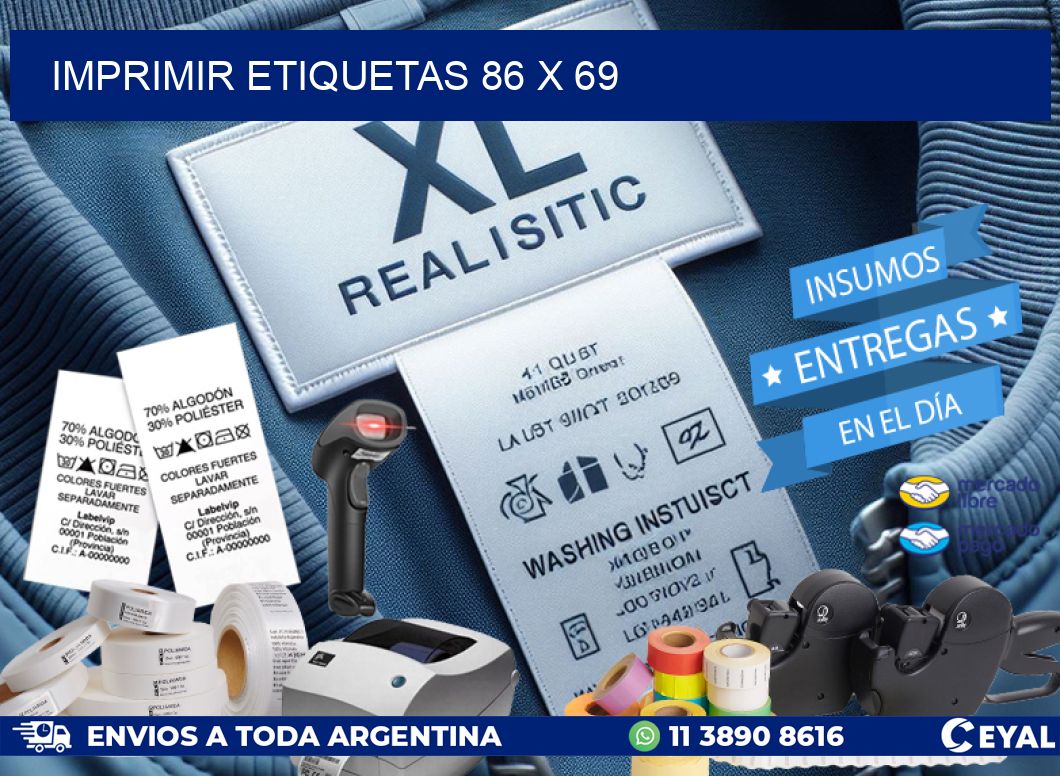 IMPRIMIR ETIQUETAS 86 x 69