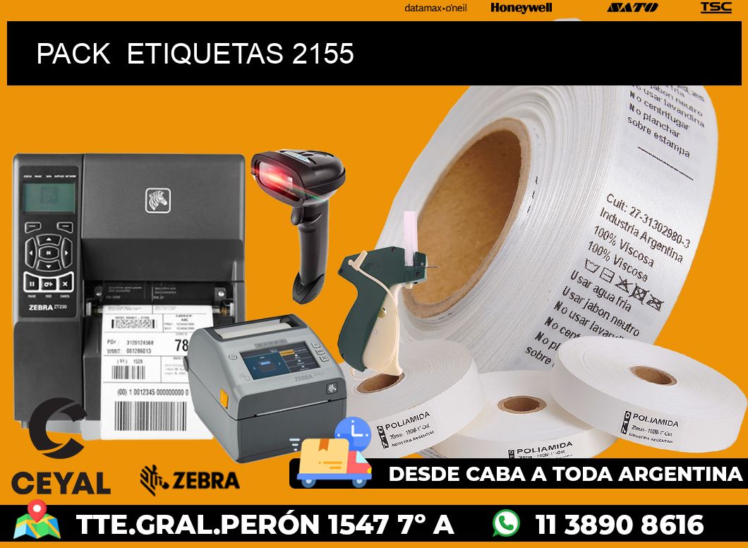 PACK  ETIQUETAS 2155