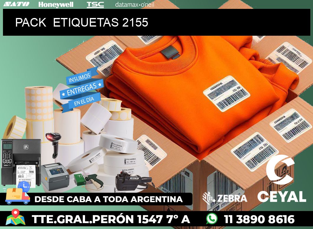 PACK  ETIQUETAS 2155