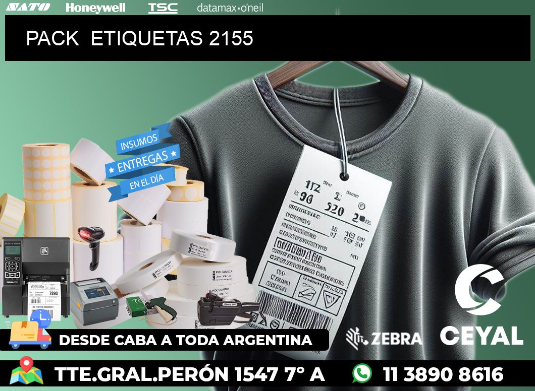 PACK  ETIQUETAS 2155