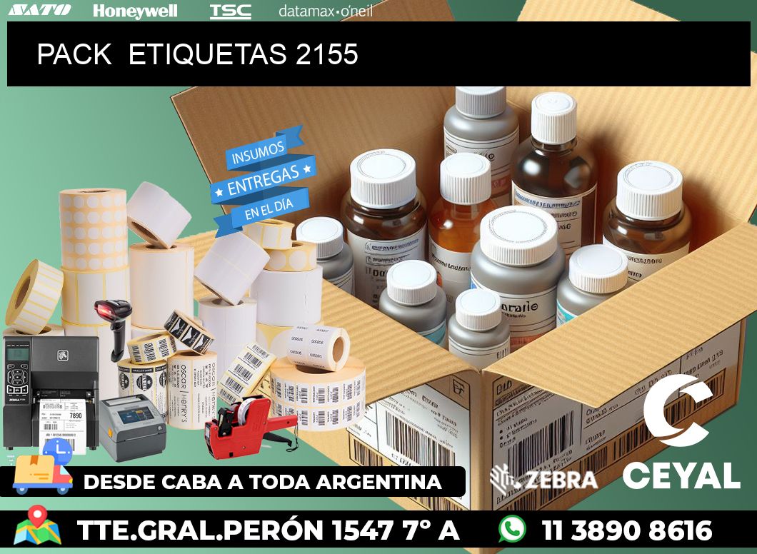 PACK  ETIQUETAS 2155