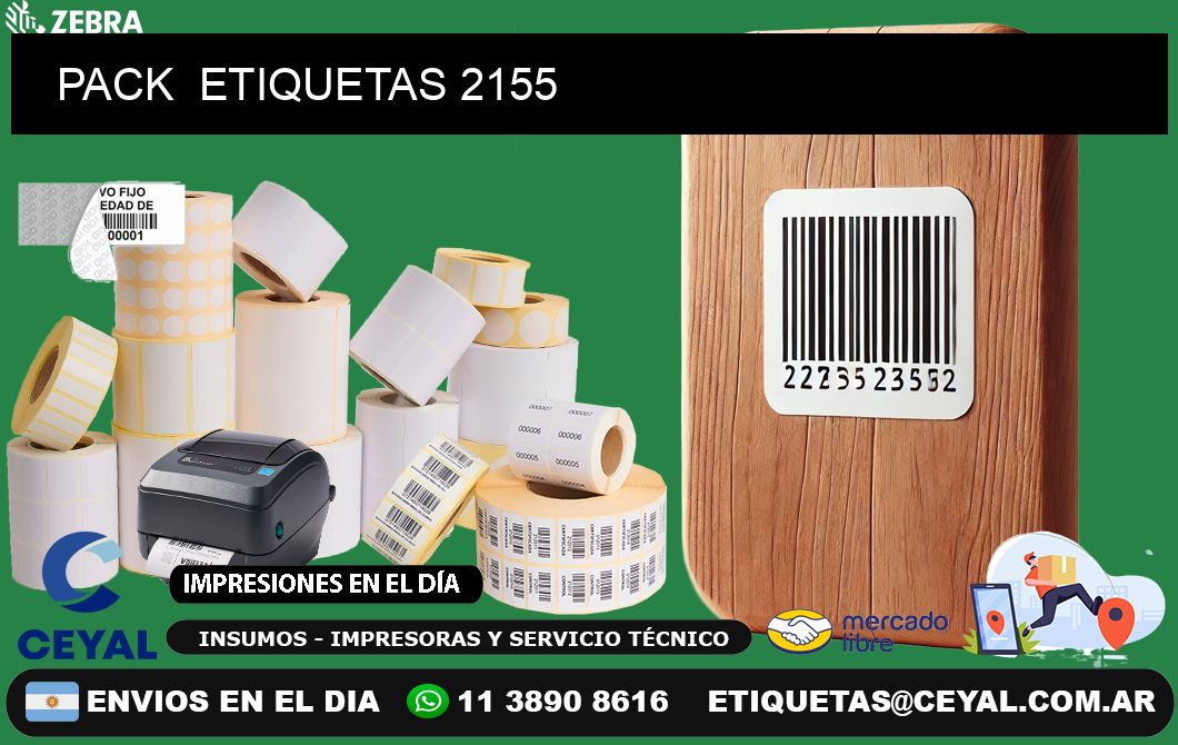 PACK  ETIQUETAS 2155