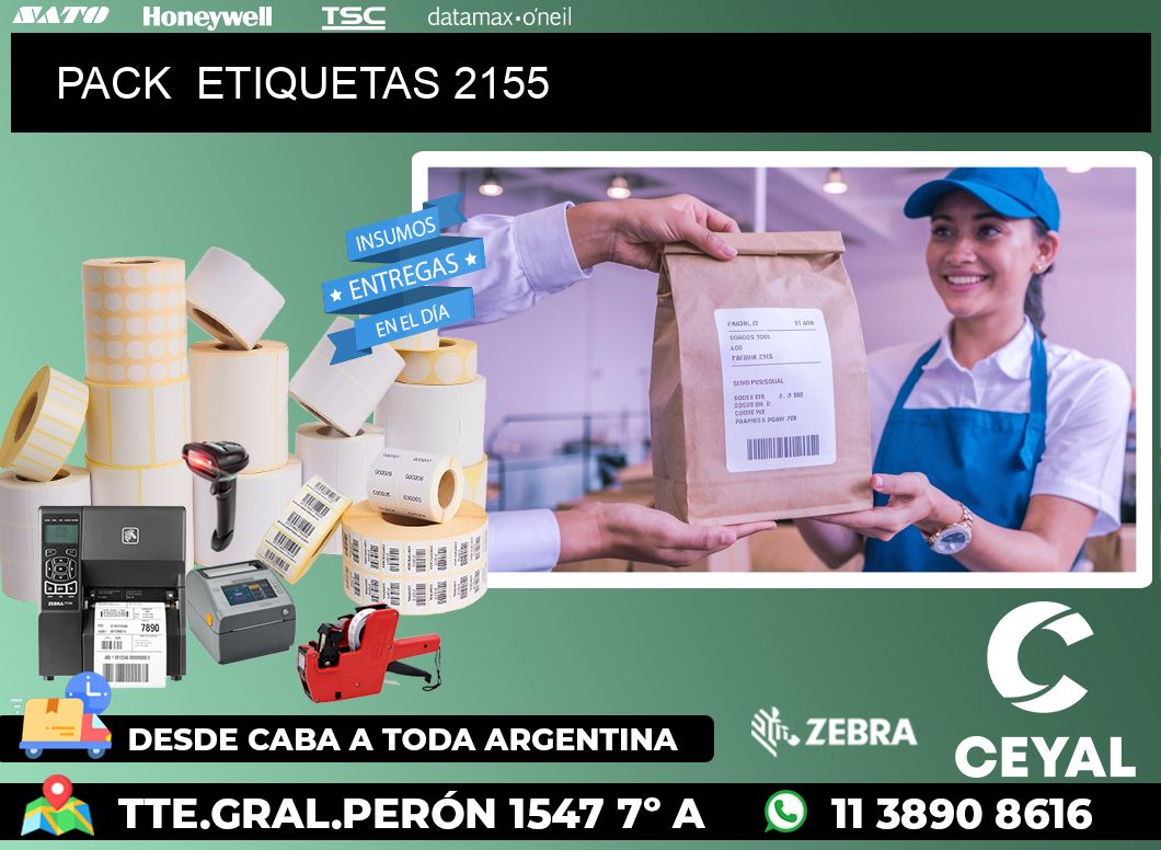 PACK  ETIQUETAS 2155