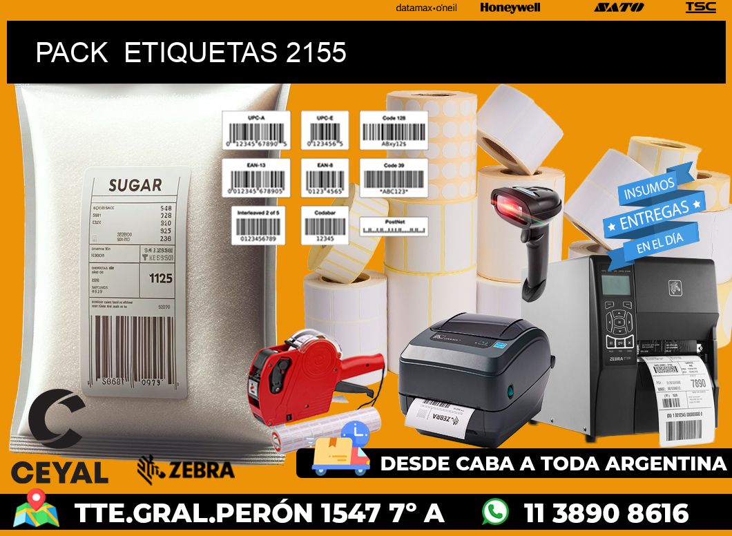 PACK  ETIQUETAS 2155