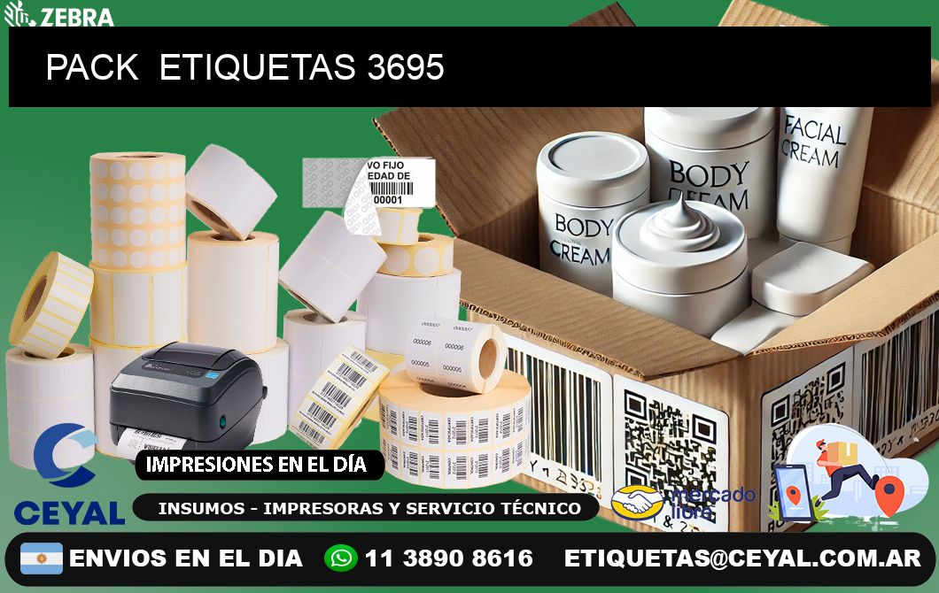 PACK  ETIQUETAS 3695