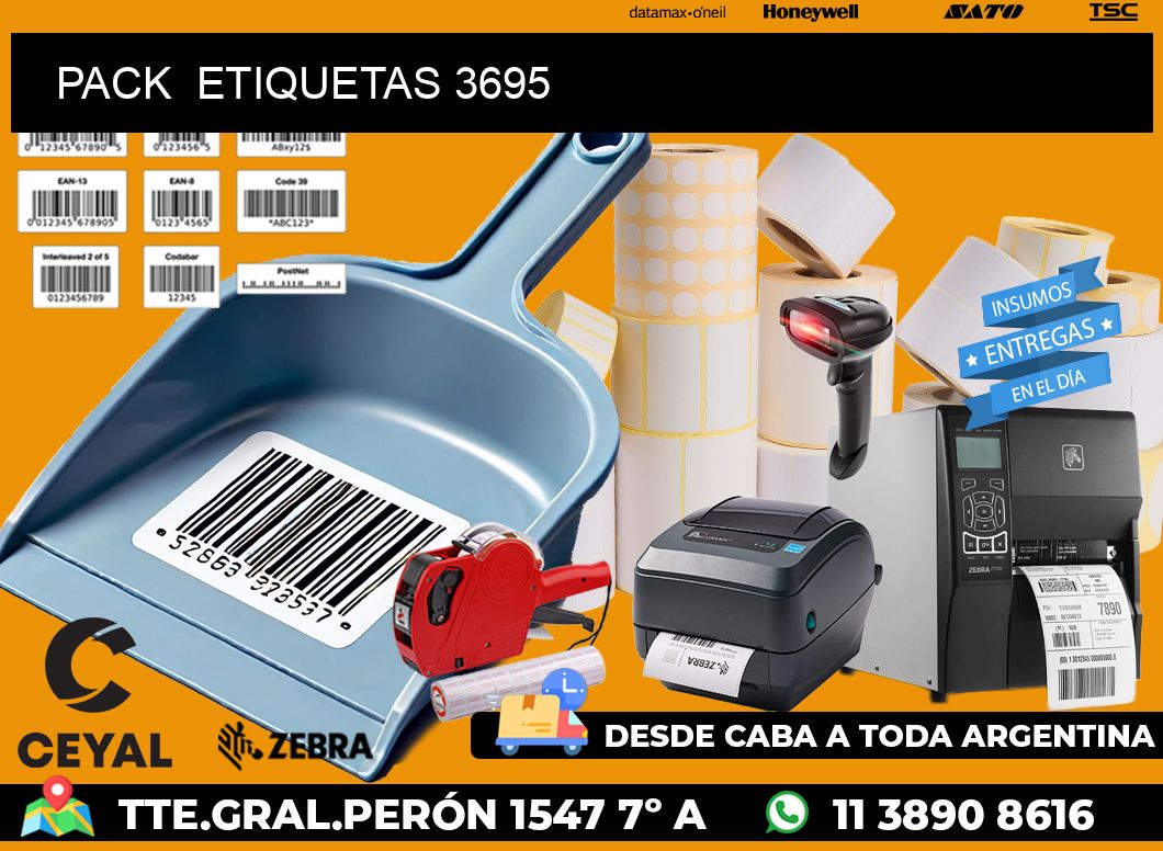 PACK  ETIQUETAS 3695