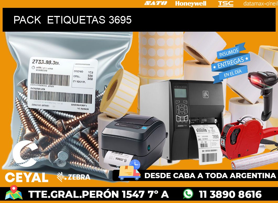 PACK  ETIQUETAS 3695