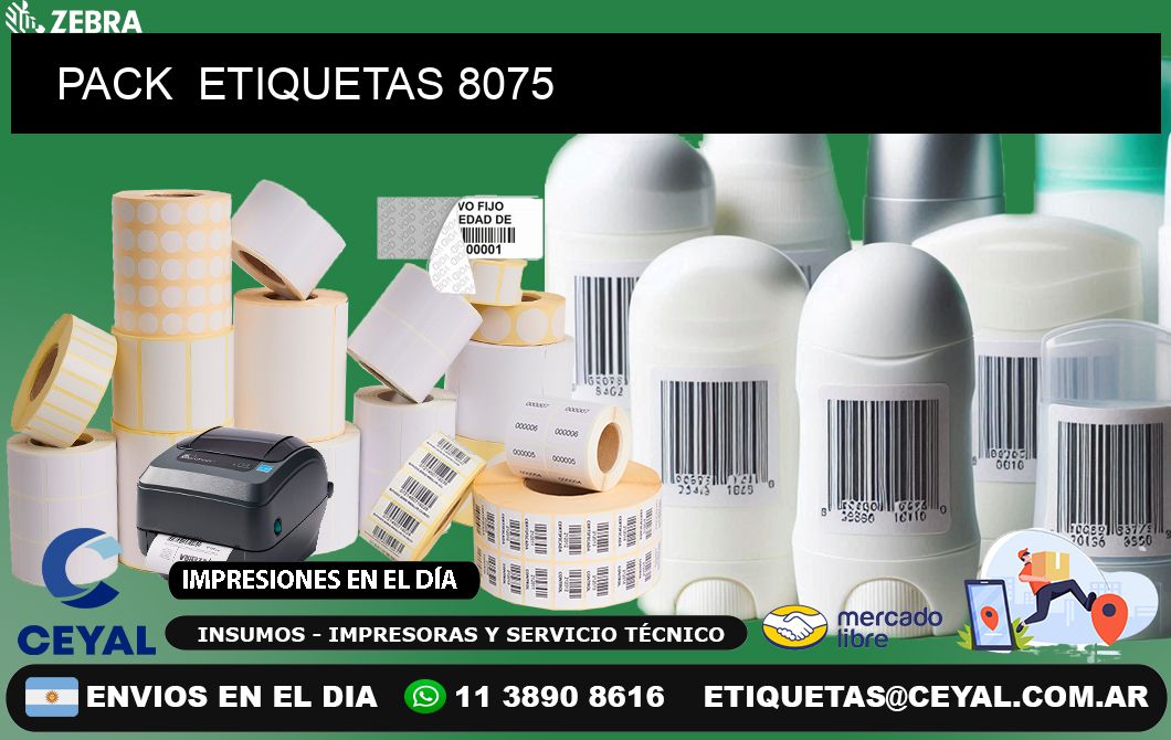 PACK  ETIQUETAS 8075