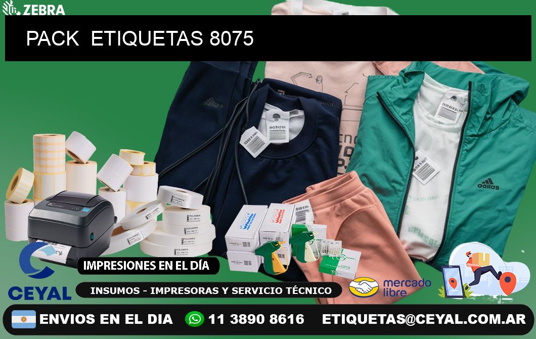 PACK  ETIQUETAS 8075