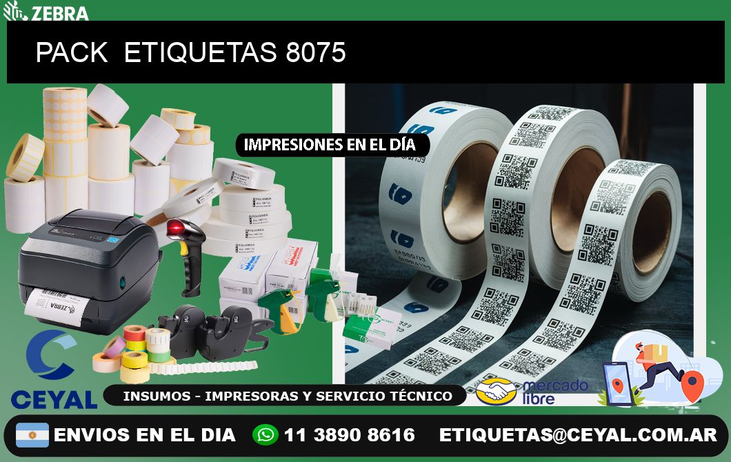 PACK  ETIQUETAS 8075
