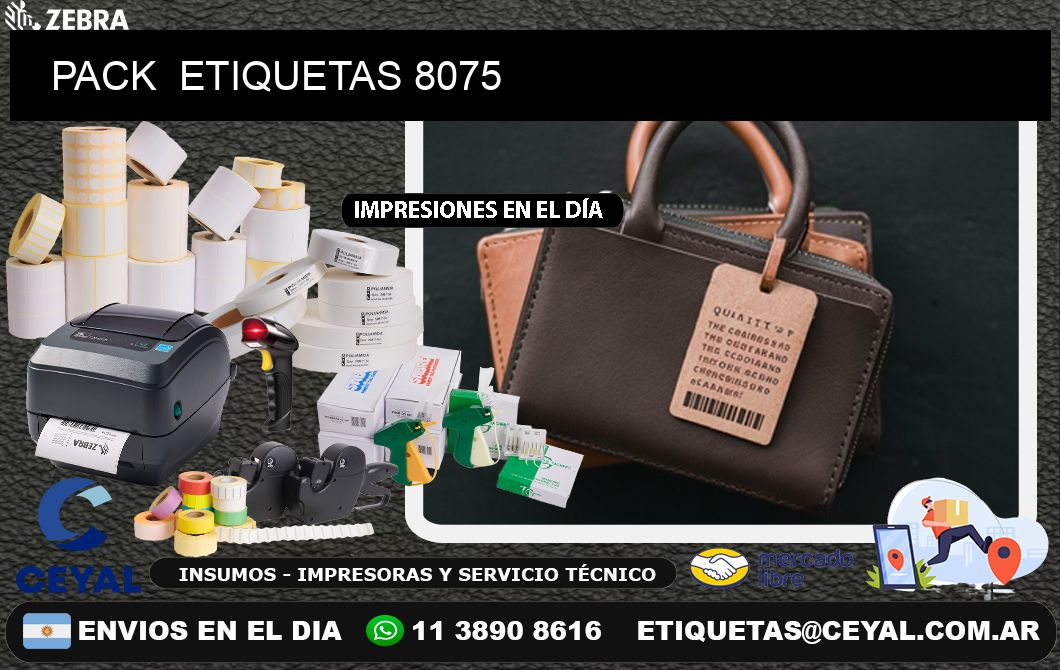 PACK  ETIQUETAS 8075