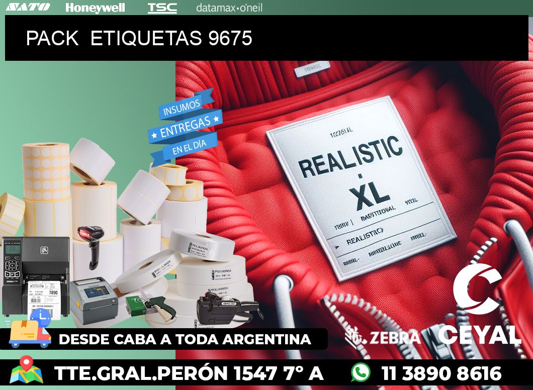 PACK  ETIQUETAS 9675