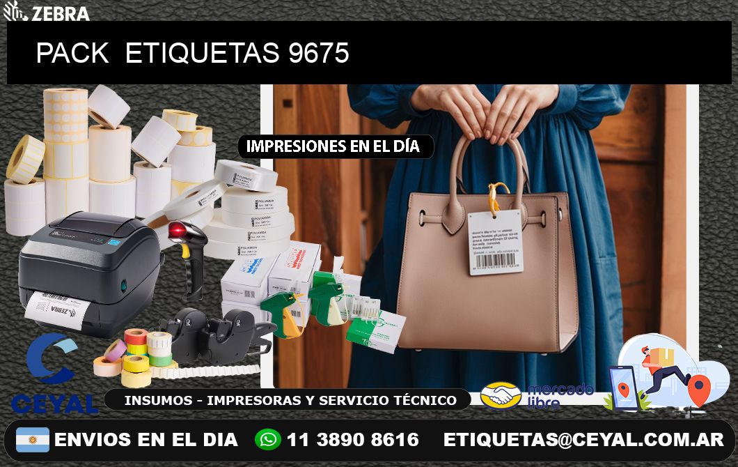 PACK  ETIQUETAS 9675