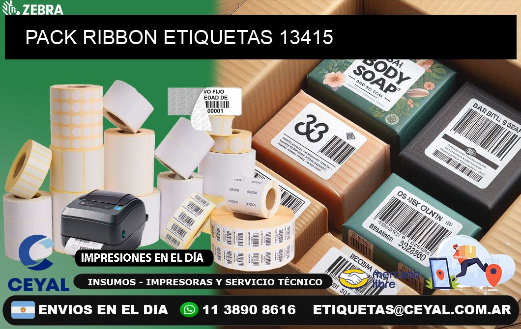 PACK RIBBON ETIQUETAS 13415