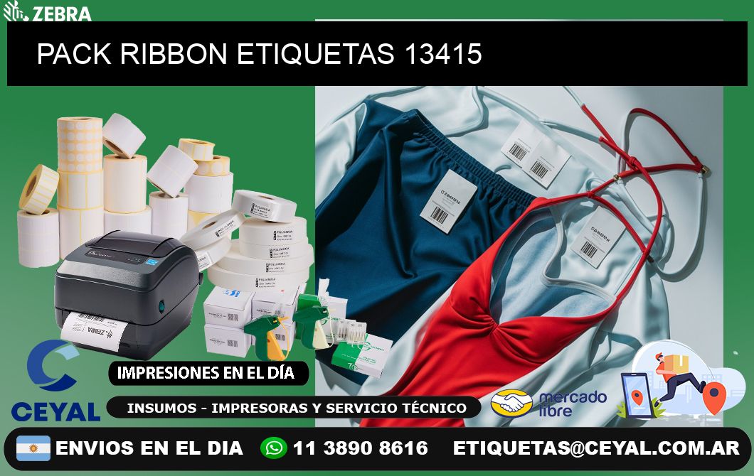 PACK RIBBON ETIQUETAS 13415