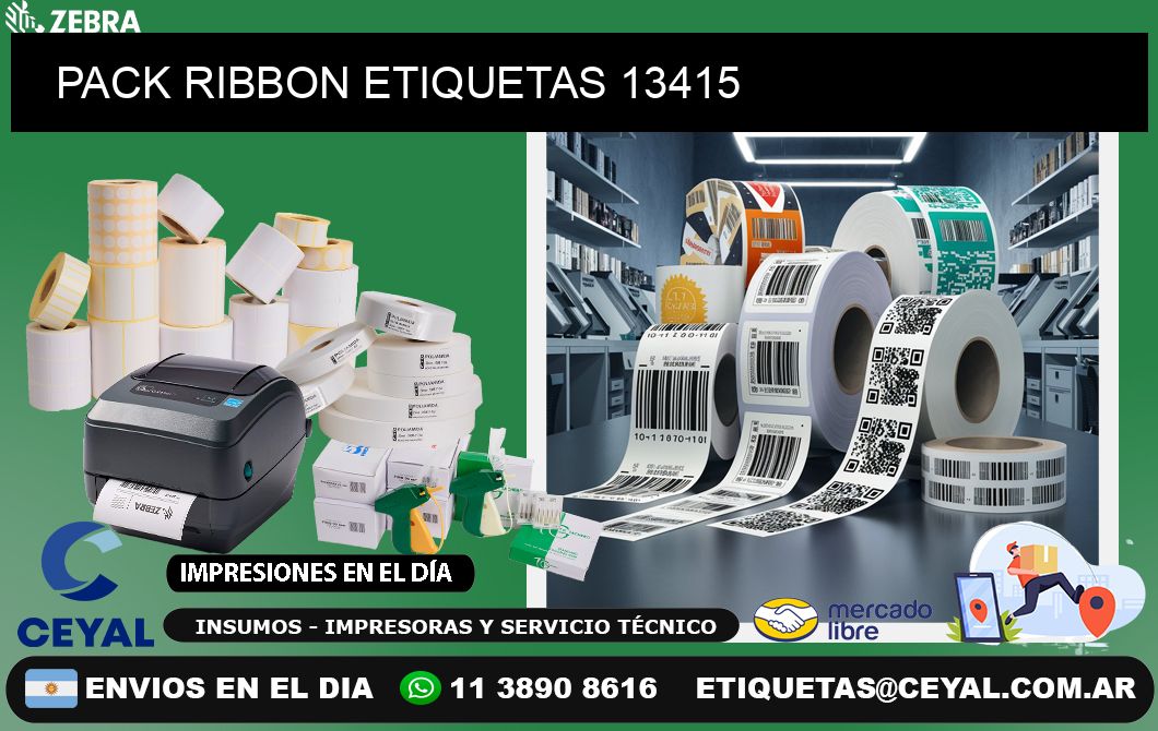 PACK RIBBON ETIQUETAS 13415